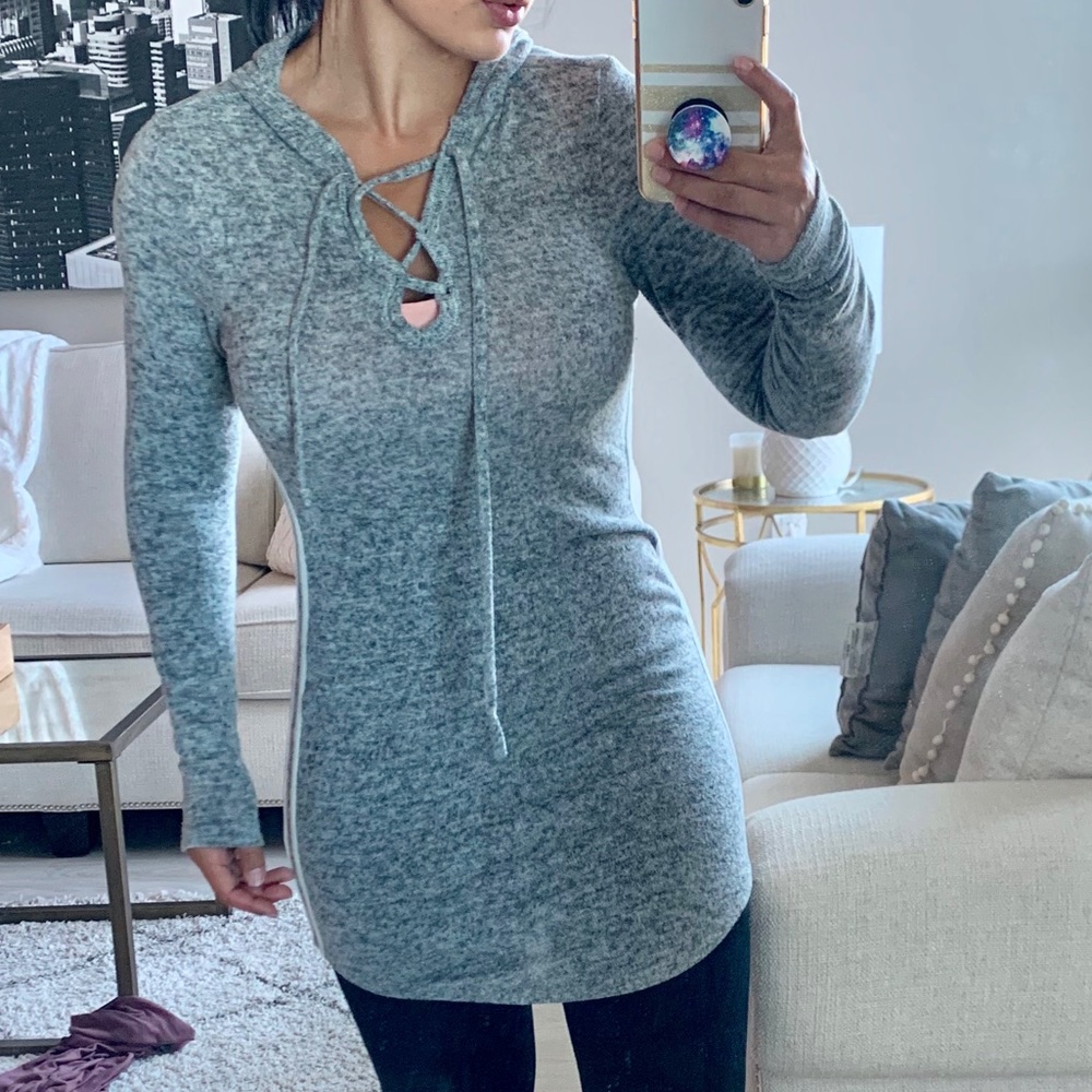 Gray sweatshirt dress size medium